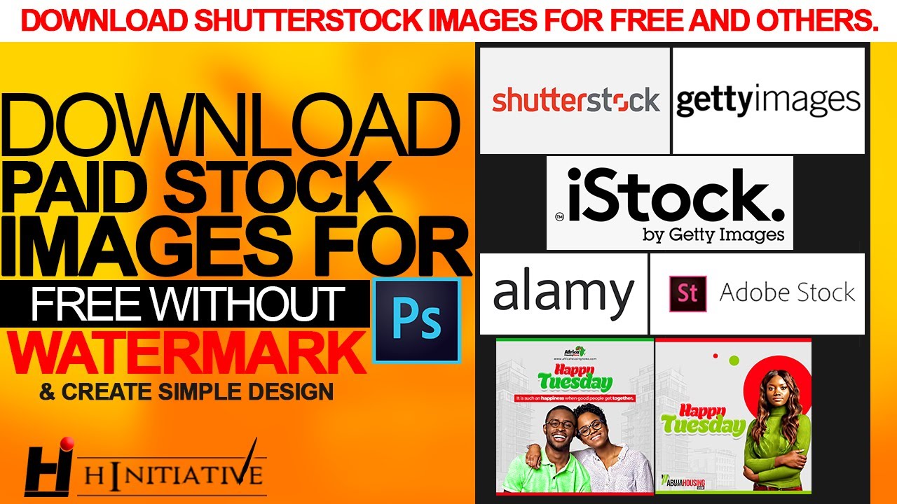 Download Paid Stock Images For Free Without WATERMARK & Create simple design with them on PHOTOSHOP! - YouTube