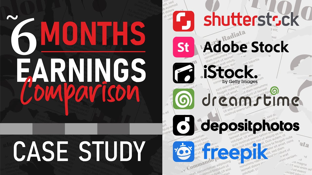 6 Months Earning Comparison of Stock Contributor Agencies | Shutterstock, Adobe, iStock, Freepik etc - YouTube