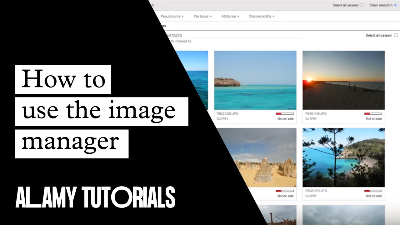Alamy Image Manager - Tutorial - YouTube