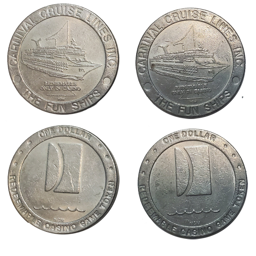 Carnival Cruise Lines $1 Vintage Gaming Token - Set of Two – Hahn's World of Surplus & Survival