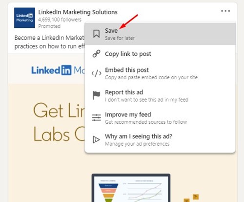 How to Save and Find Saved Posts on LinkedIn