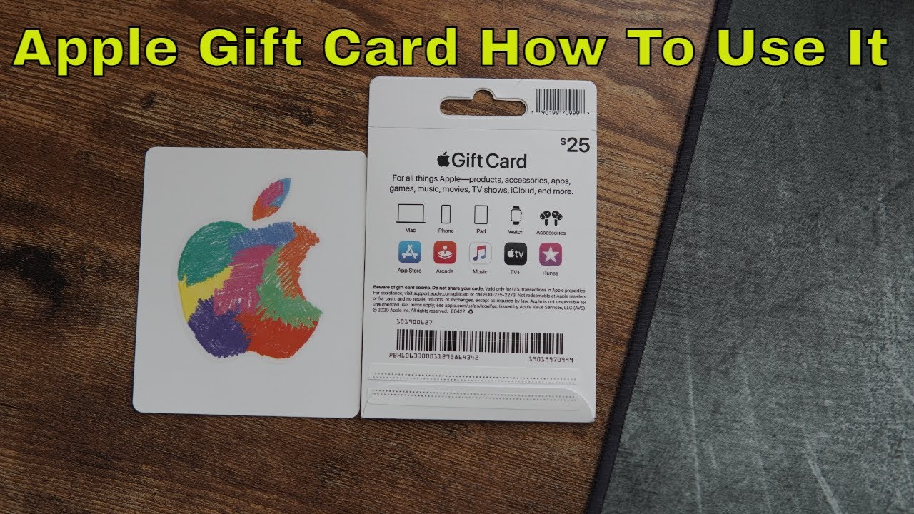 How To Use An Apple Gift Card YouTube