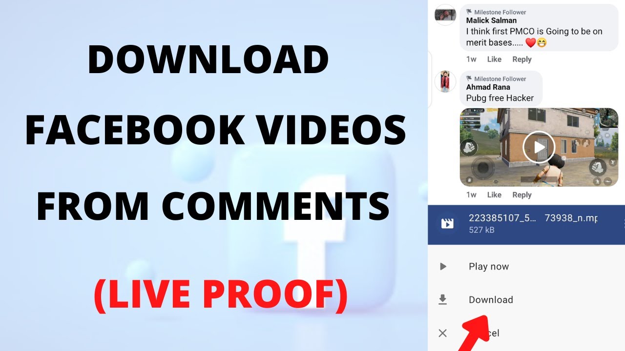 How to Download Video from Facebook Comment Box to Gallery How to