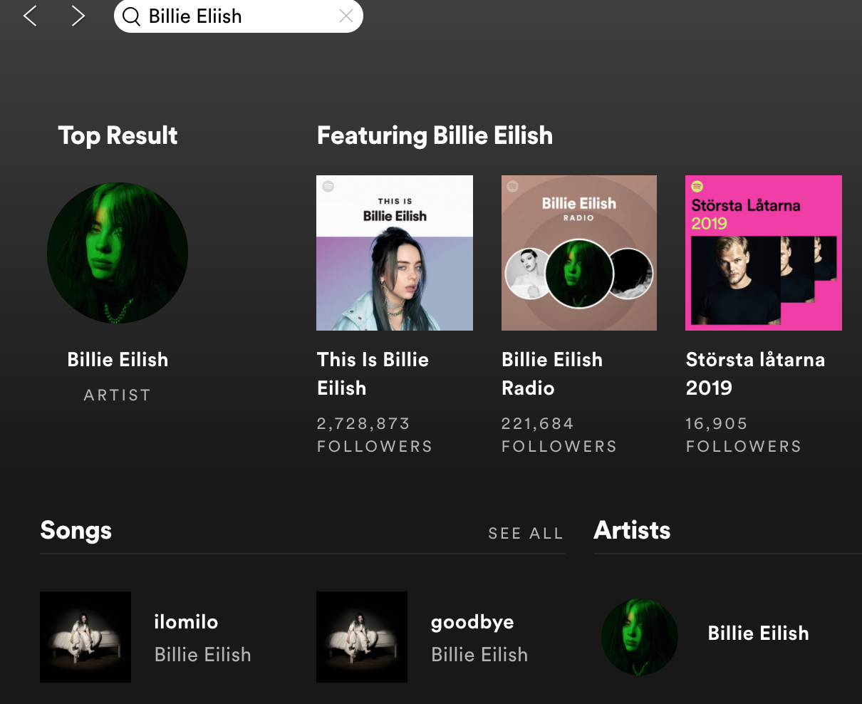 How to find spotify artist uri vsescout