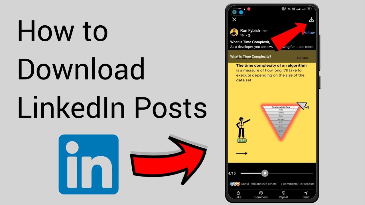 How to Save LinkedIn Posts on Any Device just in one click Download