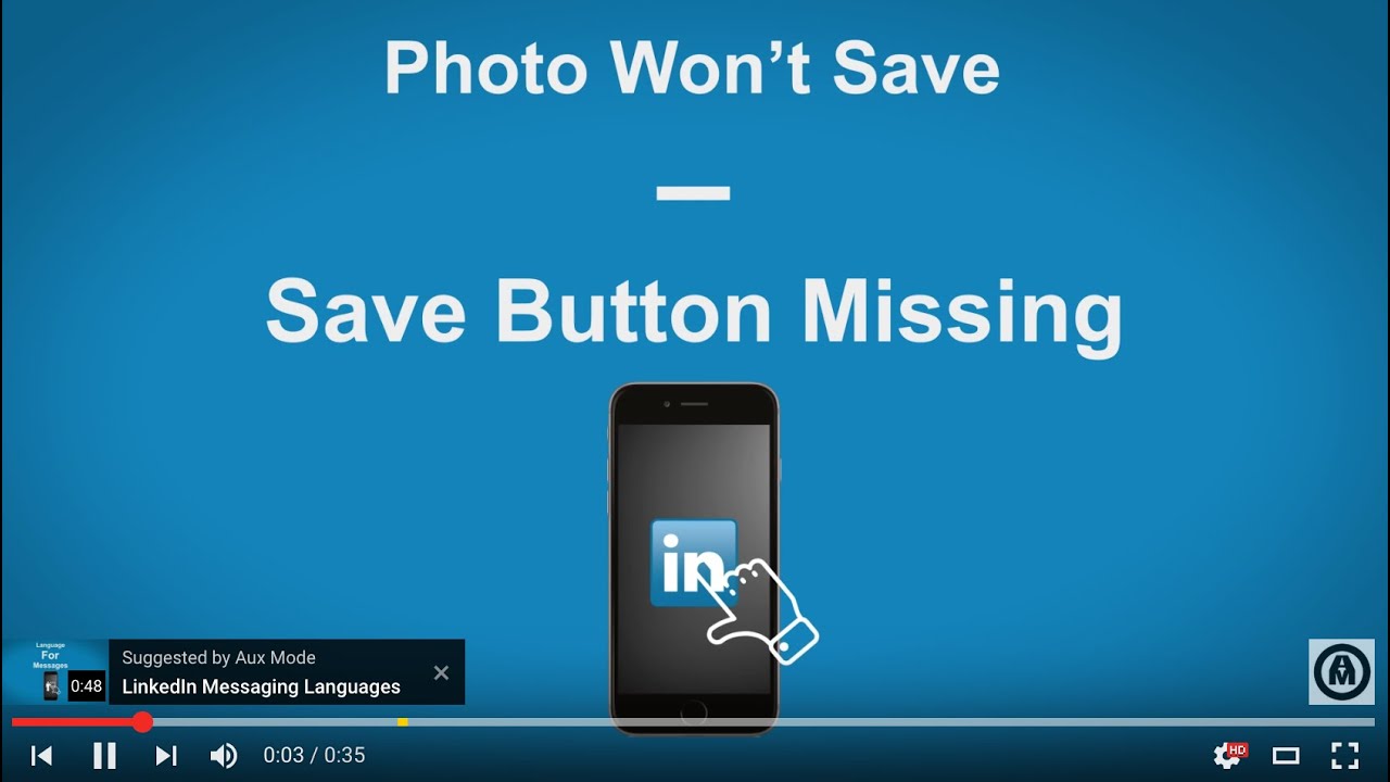 How To Save A LinkedIn Photo YouTube