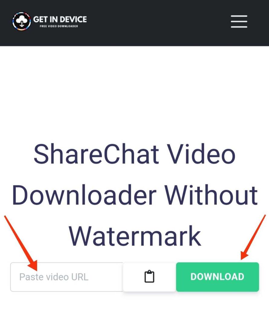 ShareChat Video Downloader Without Watermark GetInDevice