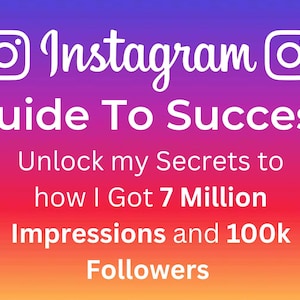 Roadmap to Instagram Success Etsy