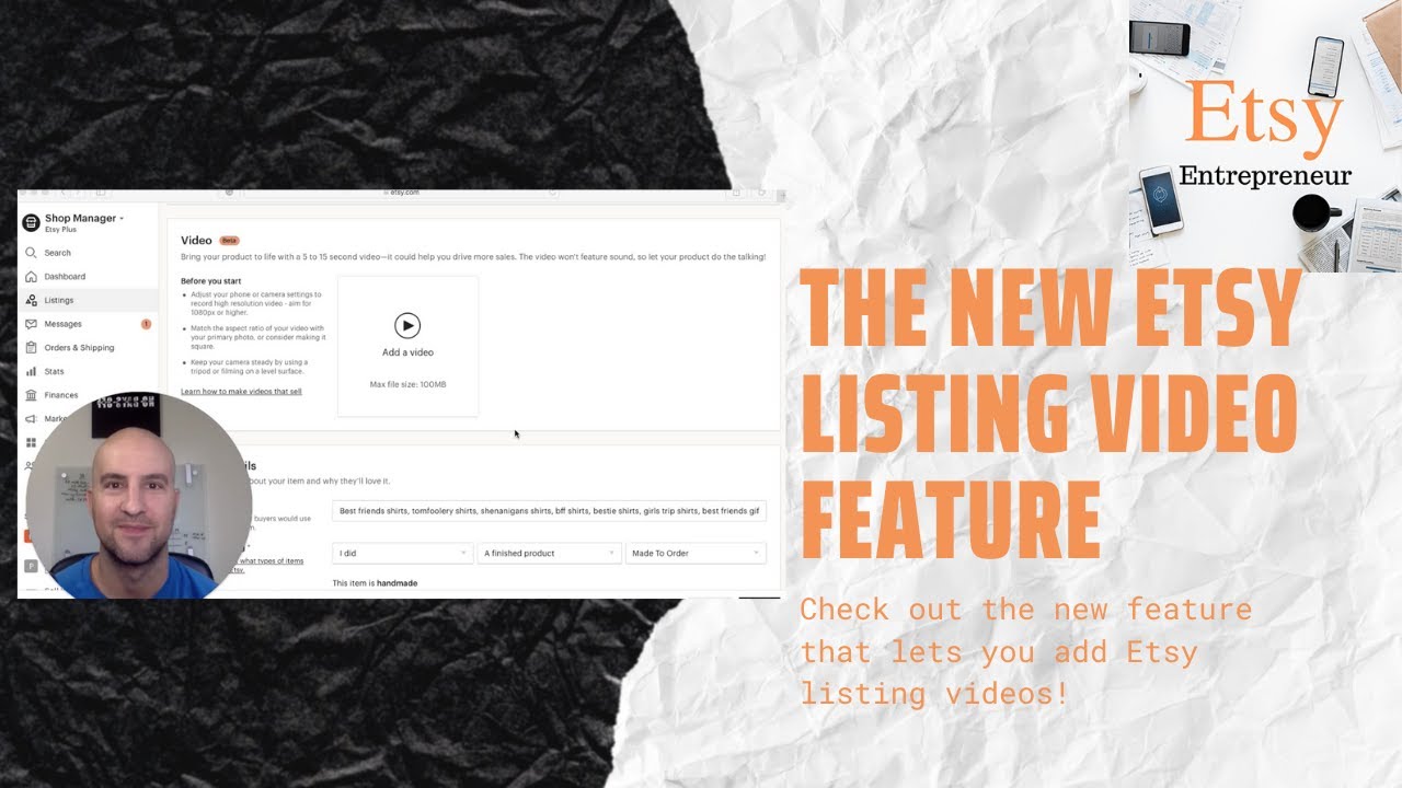 The New Etsy Listing Video Feature Showcase your Etsy listings with