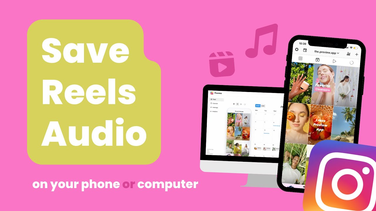 How to DOWNLOAD Instagram REELS AUDIO from your phone AND computer