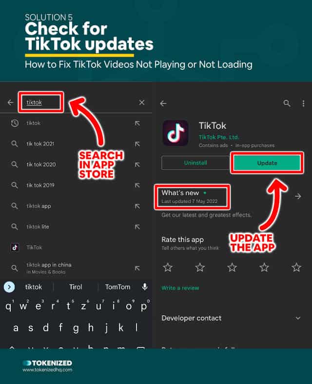 Solved How to Fix TikTok Videos Not Playing in 2023 Tokenized