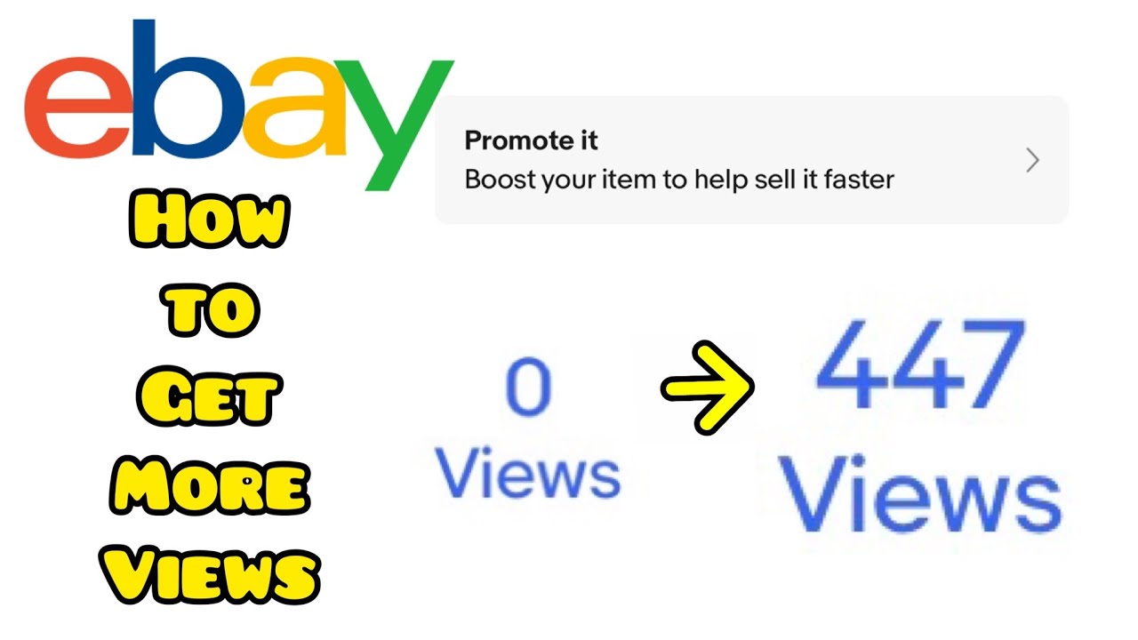 2 Ways You Can Promote Your eBay Listing To Get More Views On The