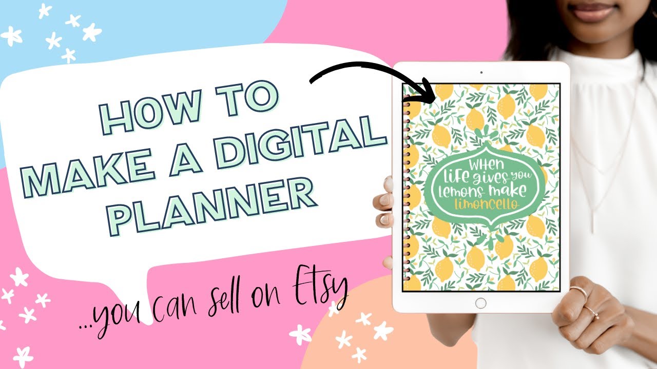 How to make a DIGITAL PLANNER that you can SELL on Etsy The Digital