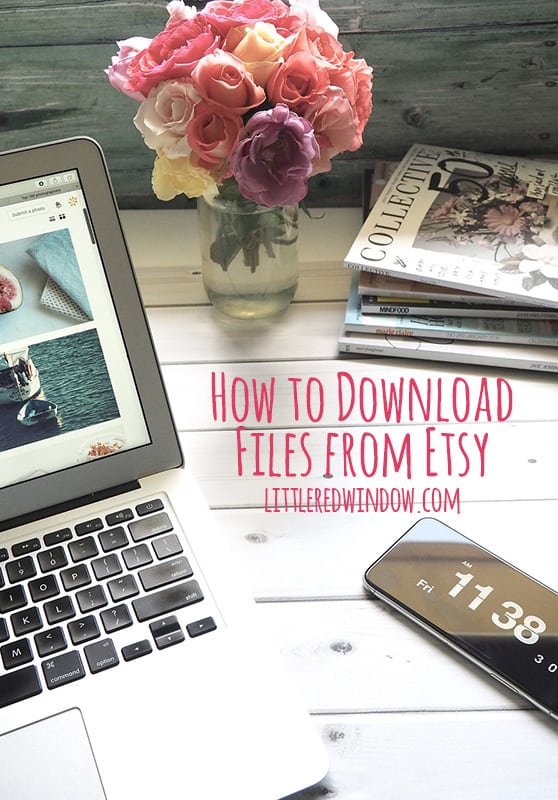 How to Download Files from Etsy Little Red Window