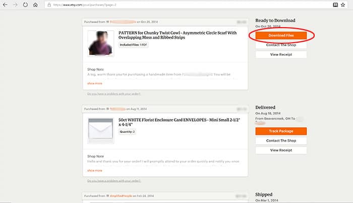 How to Download Files from Etsy Little Red Window