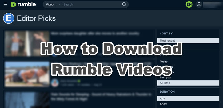 Free Rumble Video Downloader VideoProc