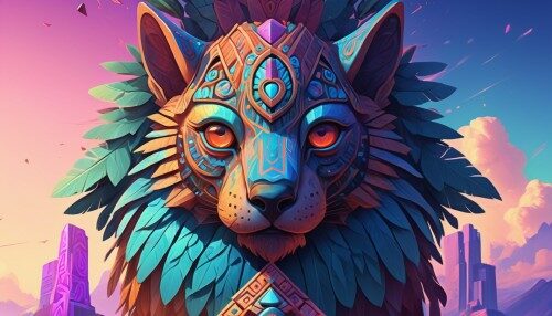 totem animal totem aztek greeble tribal style fanart ornate fantasy heartstone ankama gta5 cover style official behance hd artstation by Jesper Ejsing, by RHADS, Makoto Shinkai and Lois van baarle, ilya kuvshinov, rossdraws totem color pastel vibrant radiating a glowing aura intricate, elegant, sharp focus, illustration, digital painting, concept art, matte, art by WLOP and Artgerm and Greg Rutkowski and Alphonse Mucha, masterpiece --ar 2:3 --s 750