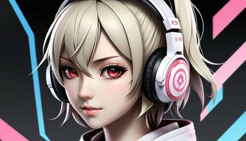 Coolest headset for female, anime theme design