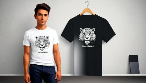 Express yourself with our AI T-Shirt Design tool! Create one-of-a-kind, personalized designs for your apparel. Easily design unique T-shirts  name Danish Khan 