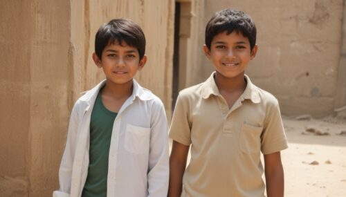 A Bangladeshi boy and Egyptian girl 