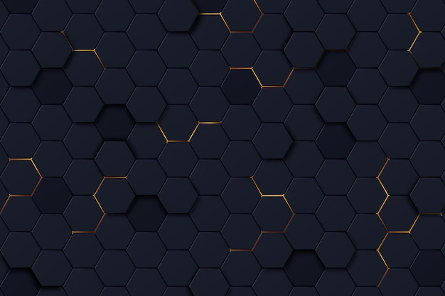 Free Vector | Dark hexagonal background with gradient color