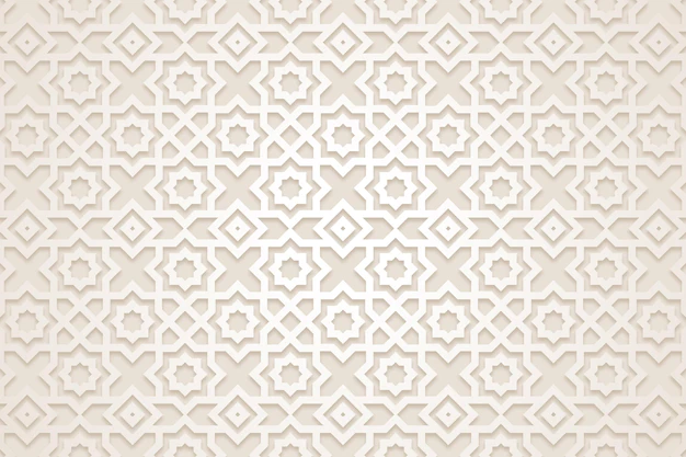 Free Vector | Flat arabic pattern background