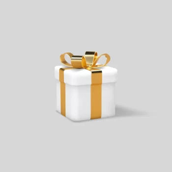 Free Vector | 3d gift box wrapped golden ribbon