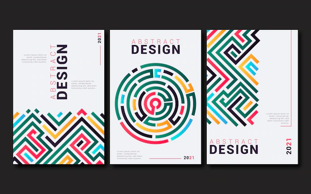 Free Vector | Abstract business cover collection