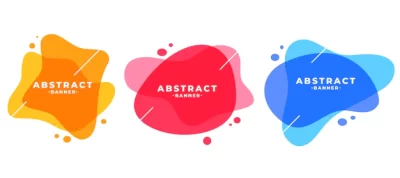 Free Vector | Abstract colors frame modern banners set