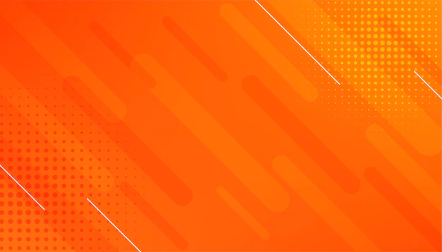 Free Vector | Abstract orange background with lines and halftone effect