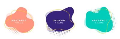 Free Vector | Abstract organic frame set