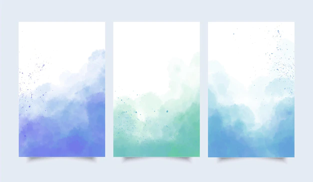 Free Vector | Abstract watercolor covers collection