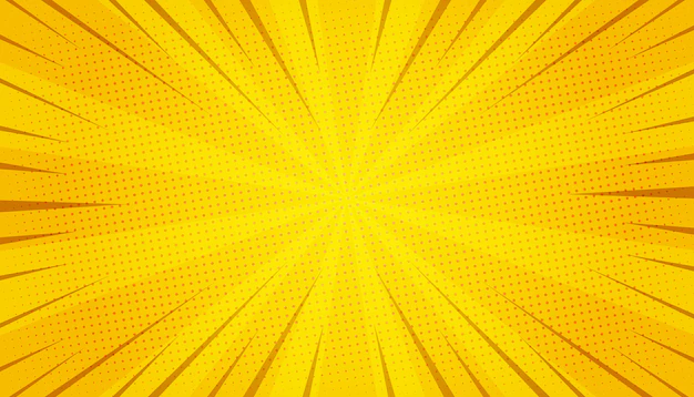 Free Vector | Abstract yellow comic zoom