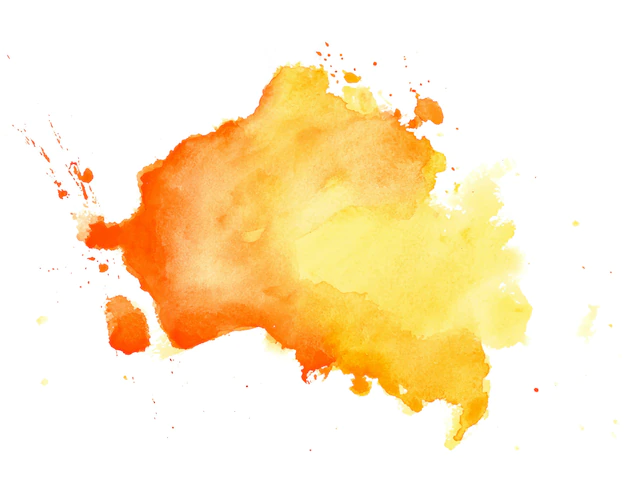 Free Vector | Abstract yellow watercolor hand drawn texture background