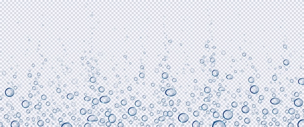 Free Vector | Air bubbles, effervescent water fizz, aqua motion