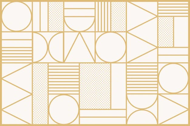 Free Vector | Art deco pattern  background in gold
