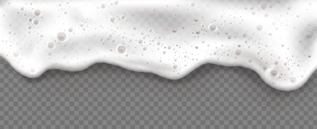 Free Vector | Beer foam isolated on transparent.