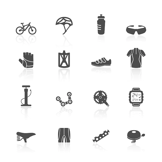 Free Vector | Bicycle icons