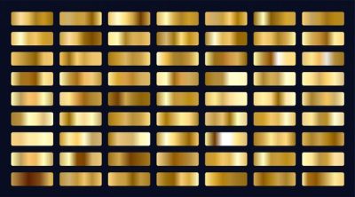 Free Vector | Big set of metallic gold gradients