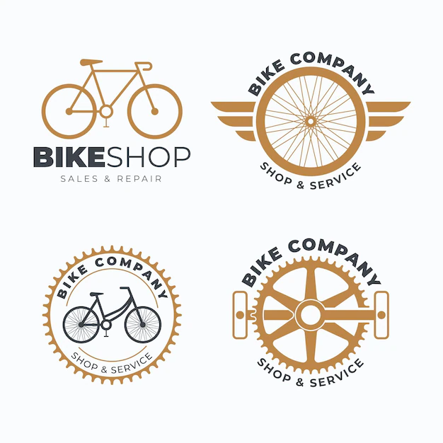 Free Vector | Bike logo template collection