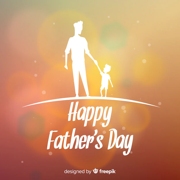 Free Vector | Blurred father's day background