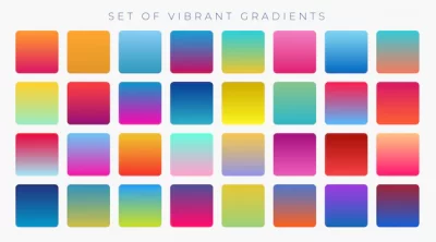 Free Vector | Bright vibrant set of gradients background