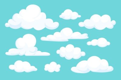 Free Vector | Cartoon clouds collection