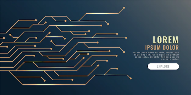 Free Vector | Circuit lines diagram technology banner