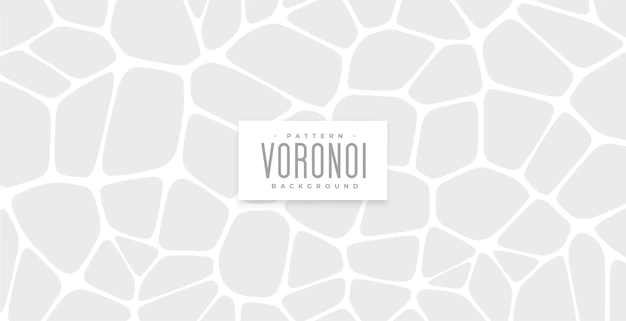 Free Vector | Classic voronoi pattern abstract background