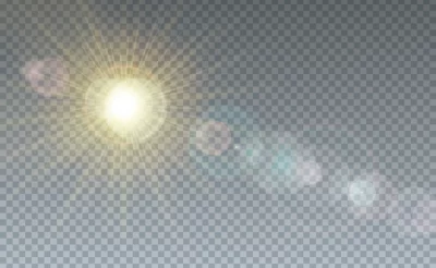 Free Vector | Cloud and sunlight transparent background