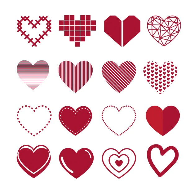 Free Vector | Collection of heart