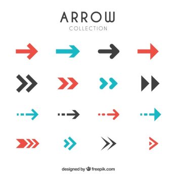 Free Vector | Collection of modern arrows in flat design