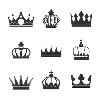 Free Vector | Collection of royal crown vectors