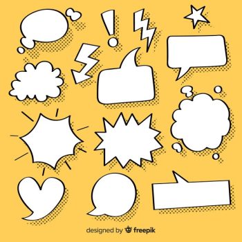 Free Vector | Collection of speech bubbles for comics